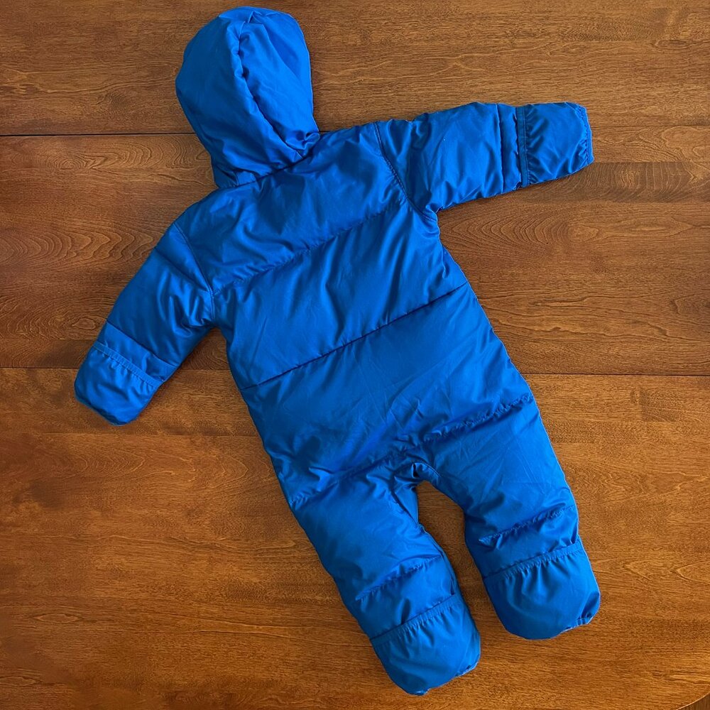 Columbia royal blue down snowsuit 12-18m - Picture 6 of 11